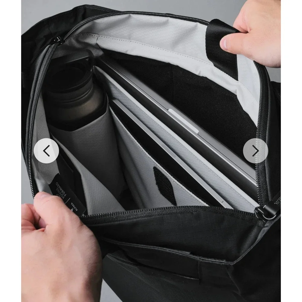 ALPAKA Metro Tote Black Axoflux 210D Recycled 14L Laptop Bag AA010500118 - Picture 3 of 12